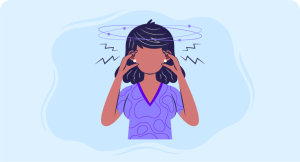 woman holding head symbolizing Obsessive Compulsive Disorder OCD